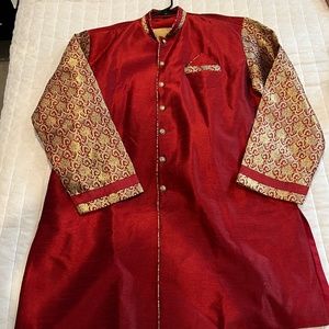 Mens indian kurta silk attire